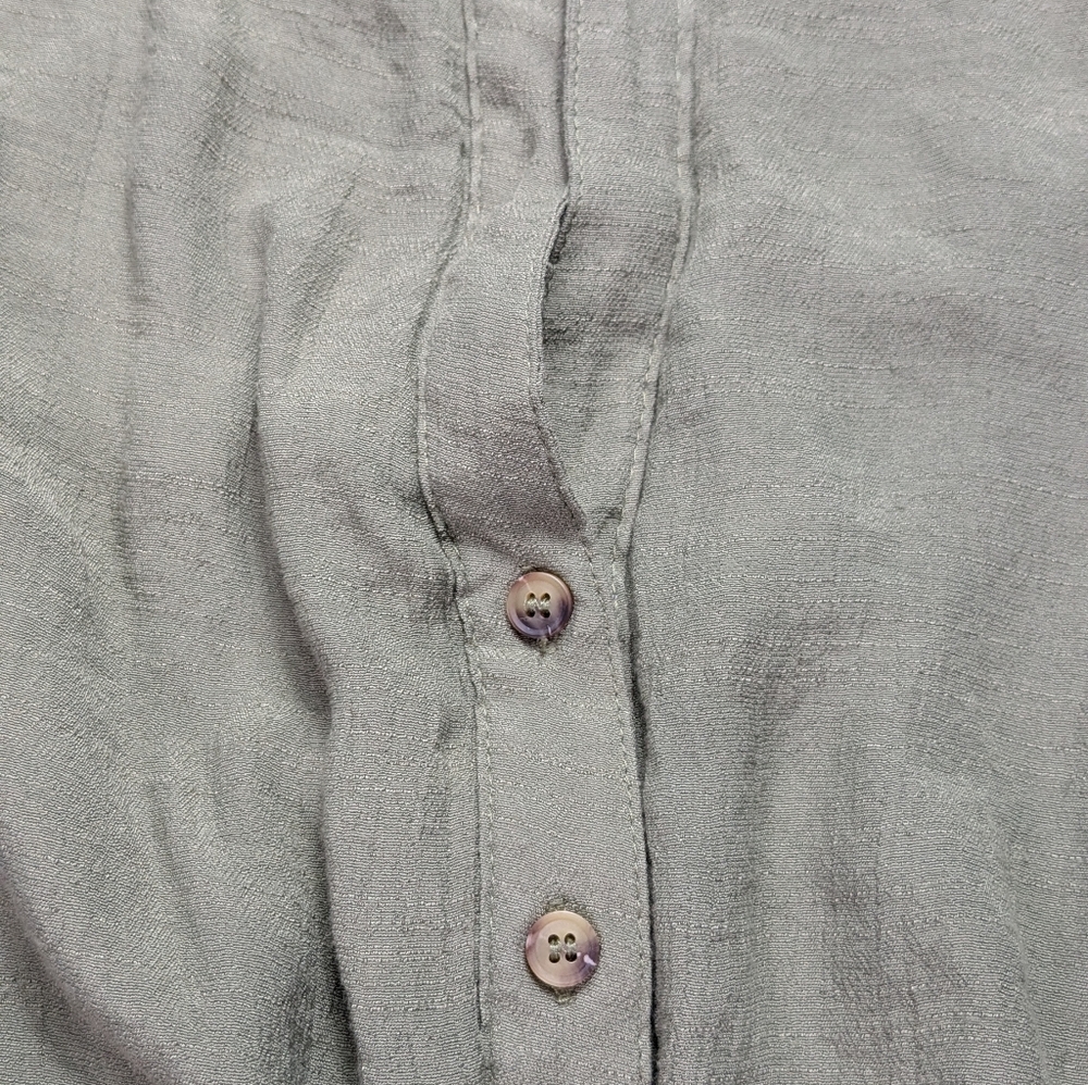 Blu Pepper Long Sleeve Mini  V Neck Dress Olive S - Picture 9 of 11